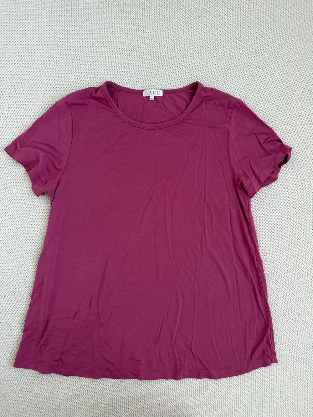 LAKE Modal Short Sleeve T Shirt Size Medium